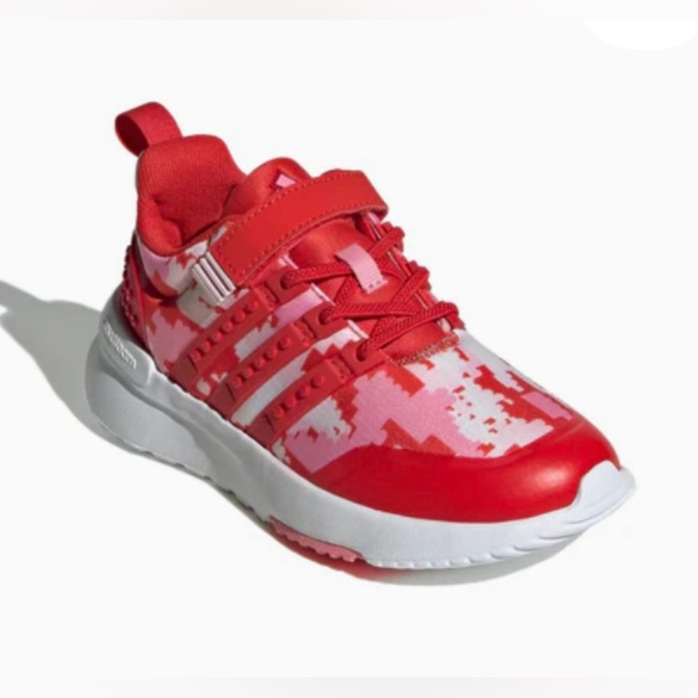 adidas Racer TR21 EL X LEGO 'Red Digi Camo' IG0568 Red, Pink, White Girls Shoe